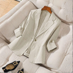 Produktbild – Gillian – Elegant Knappar Framsidan Långärmad Kontors Blazer Kappa