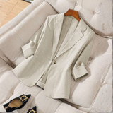 Produktbild – Gillian – Elegant Knappar Framsidan Långärmad Kontors Blazer Kappa