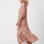 Lucie | Bohemisk midiklänning med tofsar