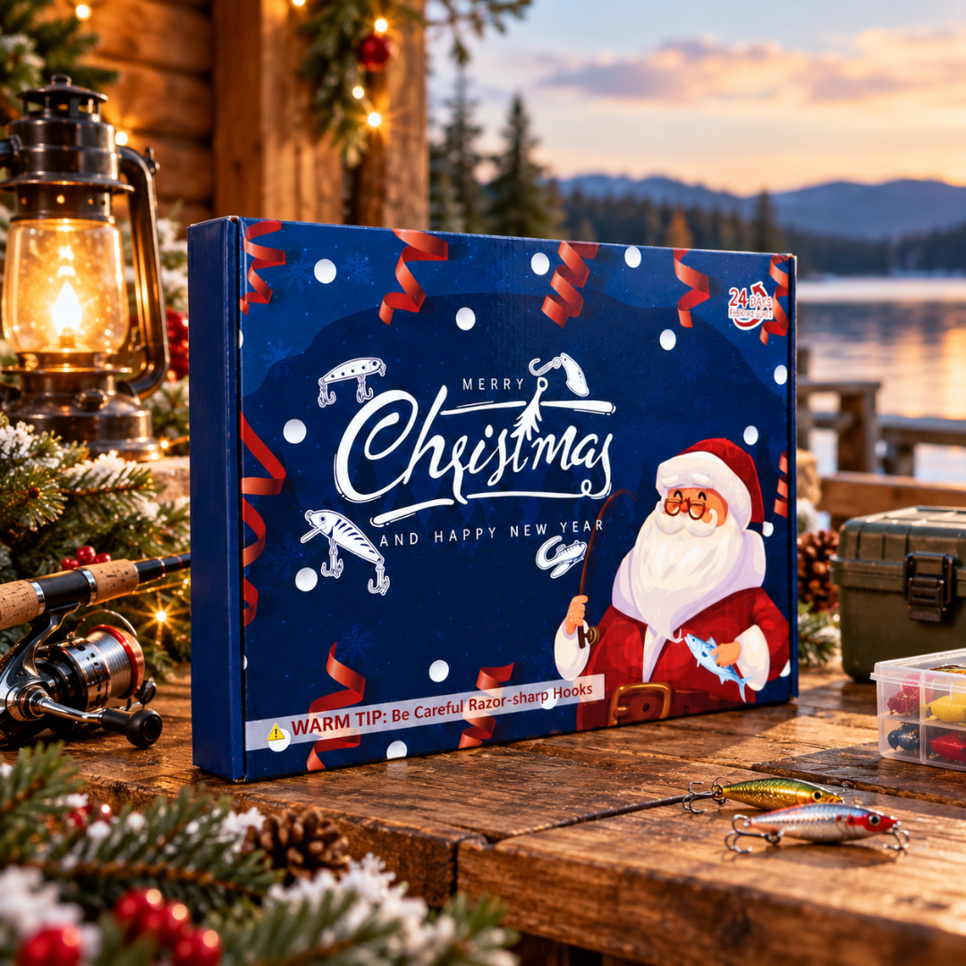 JuleFiske™ fiskeadventskalender – 24 fisketillbehör – bild 2