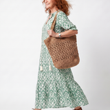 Florence | Bohemisk midiklänning med tofsar