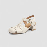 Sandrine | Perforerade Mary Janes med klack