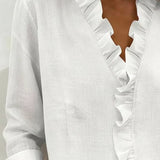 Susan | Blus med volanger