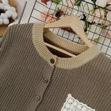 Claire | Lång cardigan med spetsficka