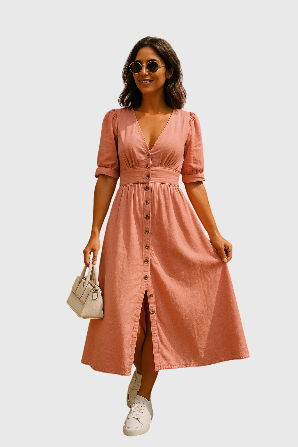 Produktbild – Jacqueline – Elegant Denim Klänning
