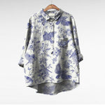 Lucie | Elegant blommig blus, 1+1 på köpet