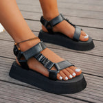 Produktbild – Aura – Iriserande Plattform Sandal