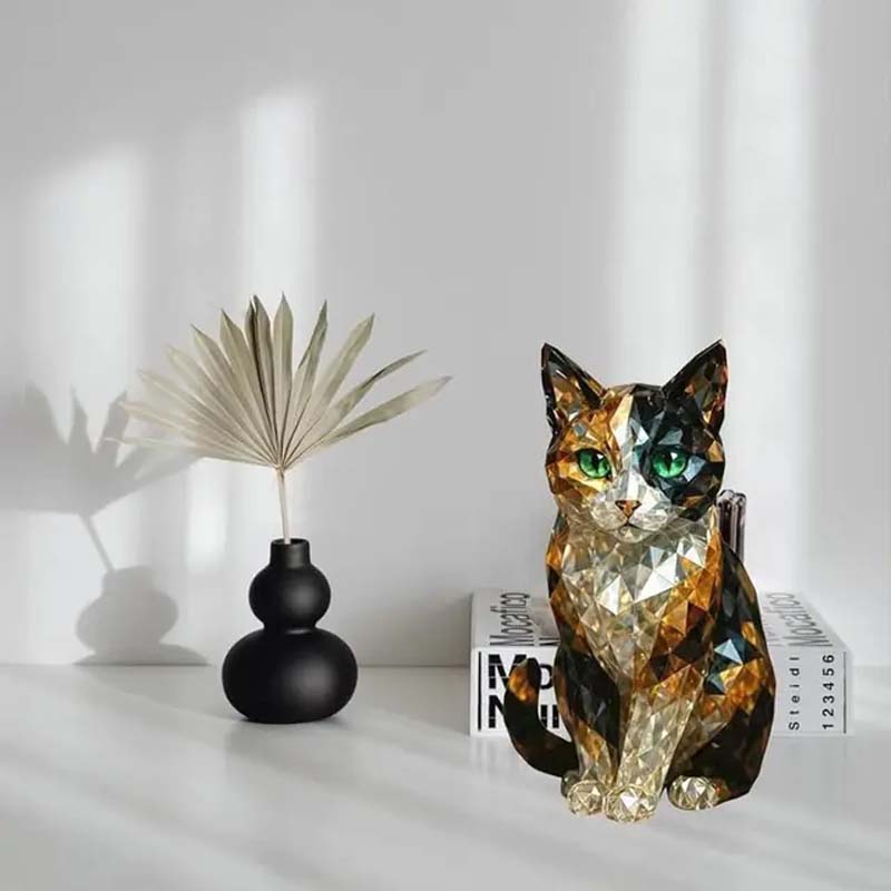 KatteKunst™ adventskalender – katter med kristallutseende – bild 6