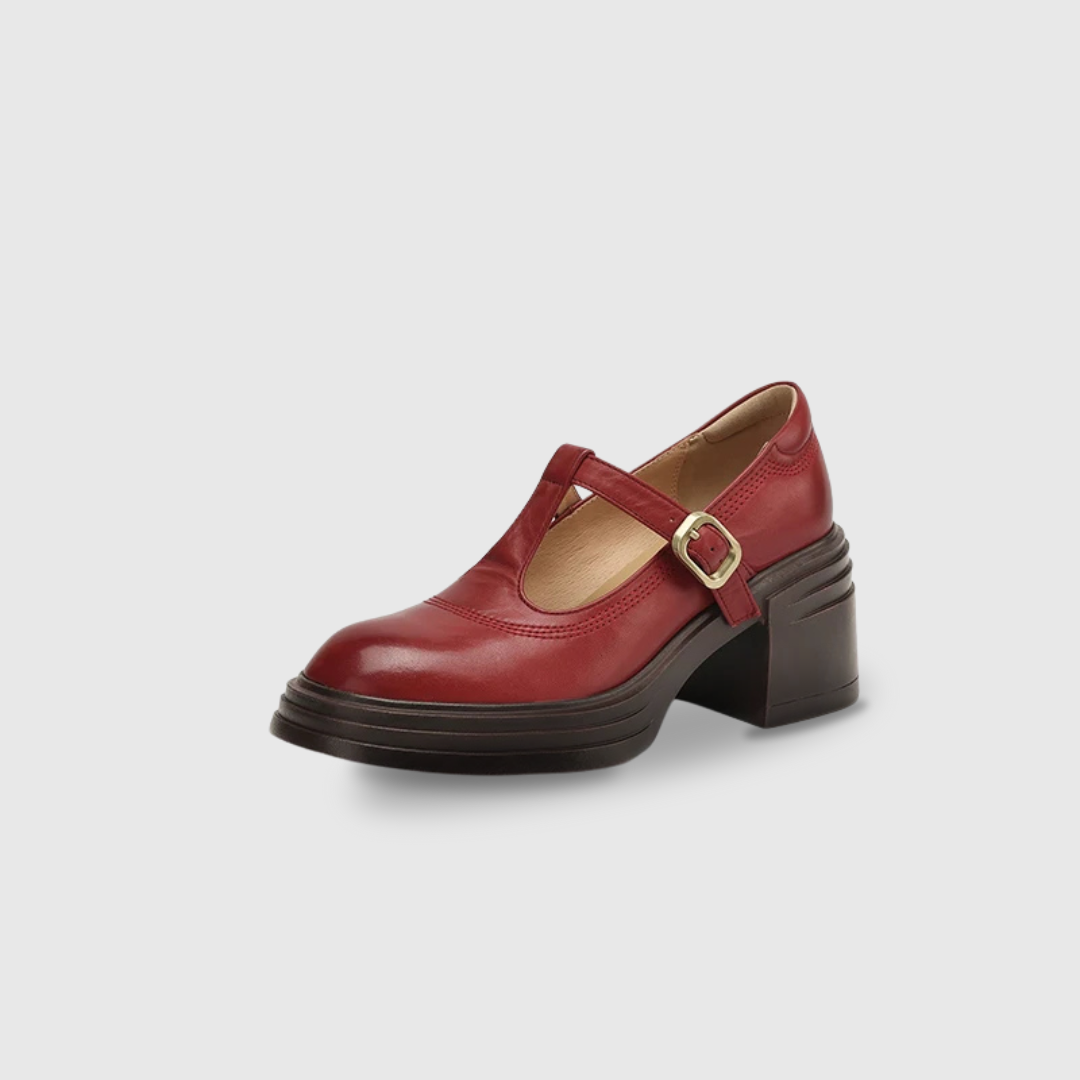 Claire | Retro pumps med bred klack