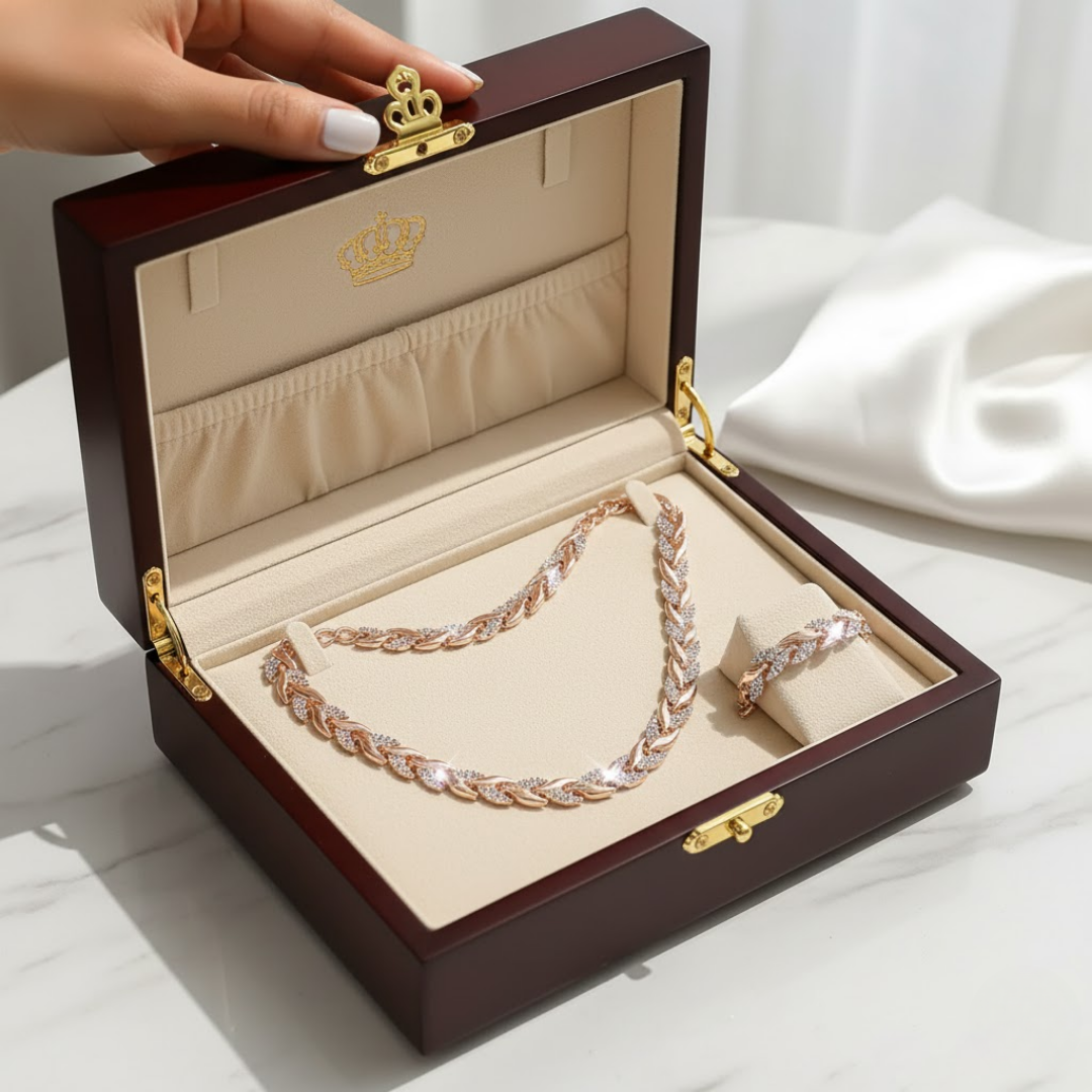 Produktbild – Elegant Rhinestone Fish Tail Set