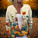 Produktbild – Helena – Vintage Blomster Cardigan