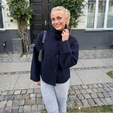 Produktbild – Bheki – Chic Ståkrage Långärmad Knäppjacka