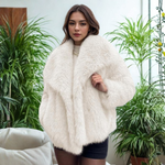 Produktbild – Corrine – Elegant långärmad krage Fuzzy Kappa