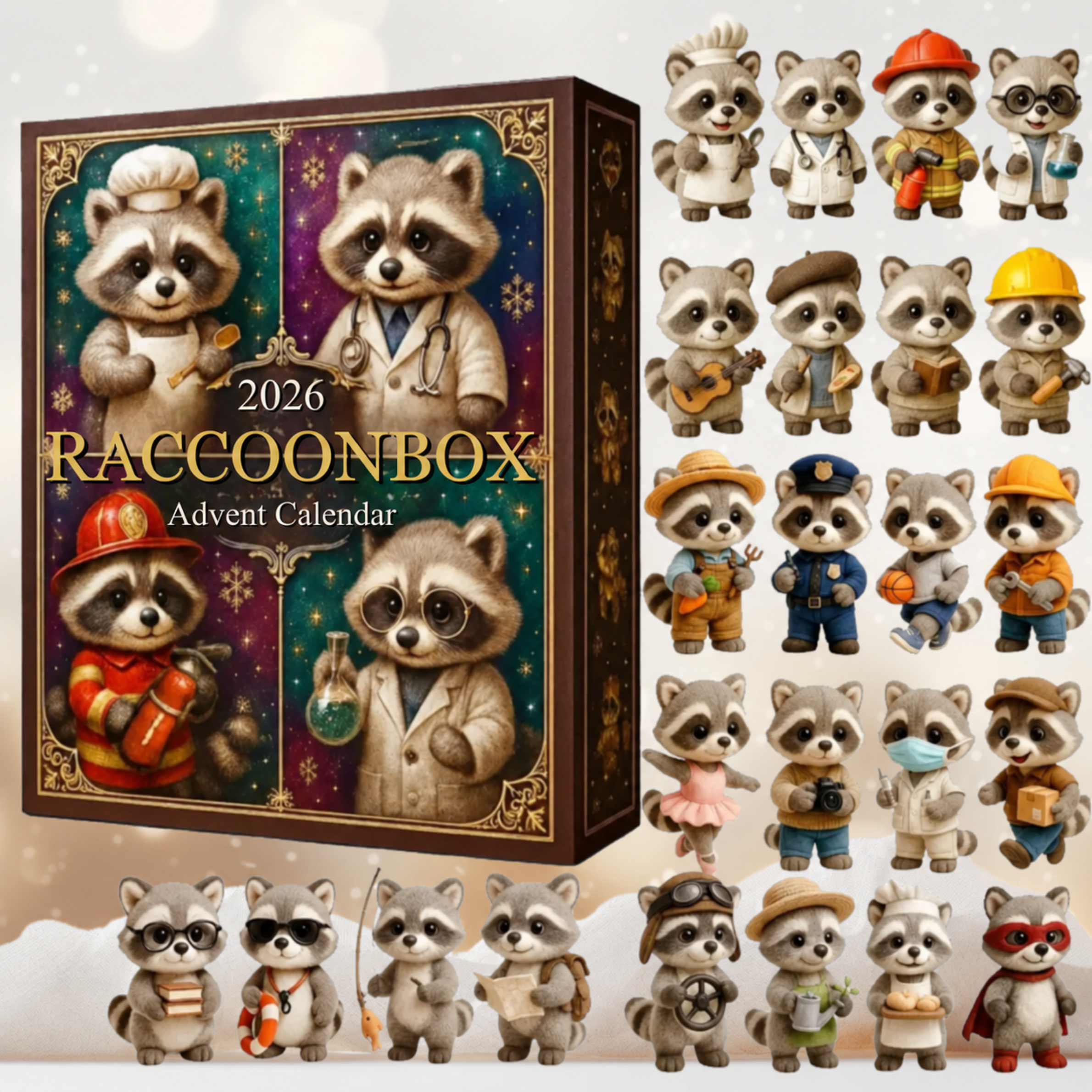 RaccoonBox™ adventskalender – 24 tvättbjörnsöverraskningar – bild 2