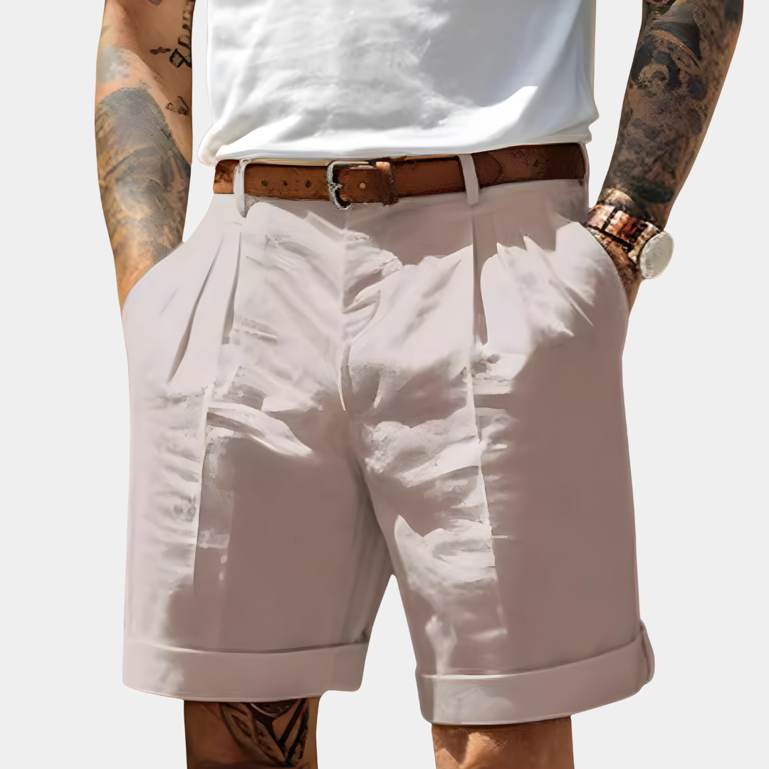 Eleganta bermudashorts i ventilerande bomull