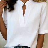 Margaux | Elegant blus med V-ringning