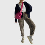 Produktbild – Chandra – Vintage Jeans med Leoprint