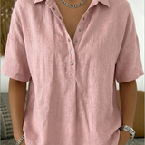 Willow | Blus med krage och knappar
