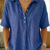 Willow | Blus med krage och knappar