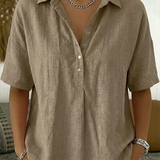Willow | Blus med krage och knappar