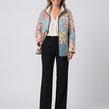 Chloé | Quiltad jacka med blommigt patchwork