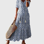 Produktbild – Amalia – Boho Vintage Sommarklänning