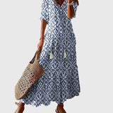 Produktbild – Amalia – Boho Vintage Sommarklänning