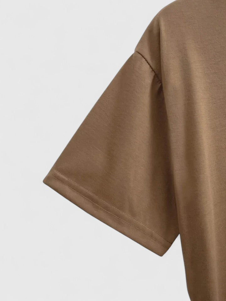 Produktbild – Ivanelle – Bekväm T-shirt med Kort Ärmar