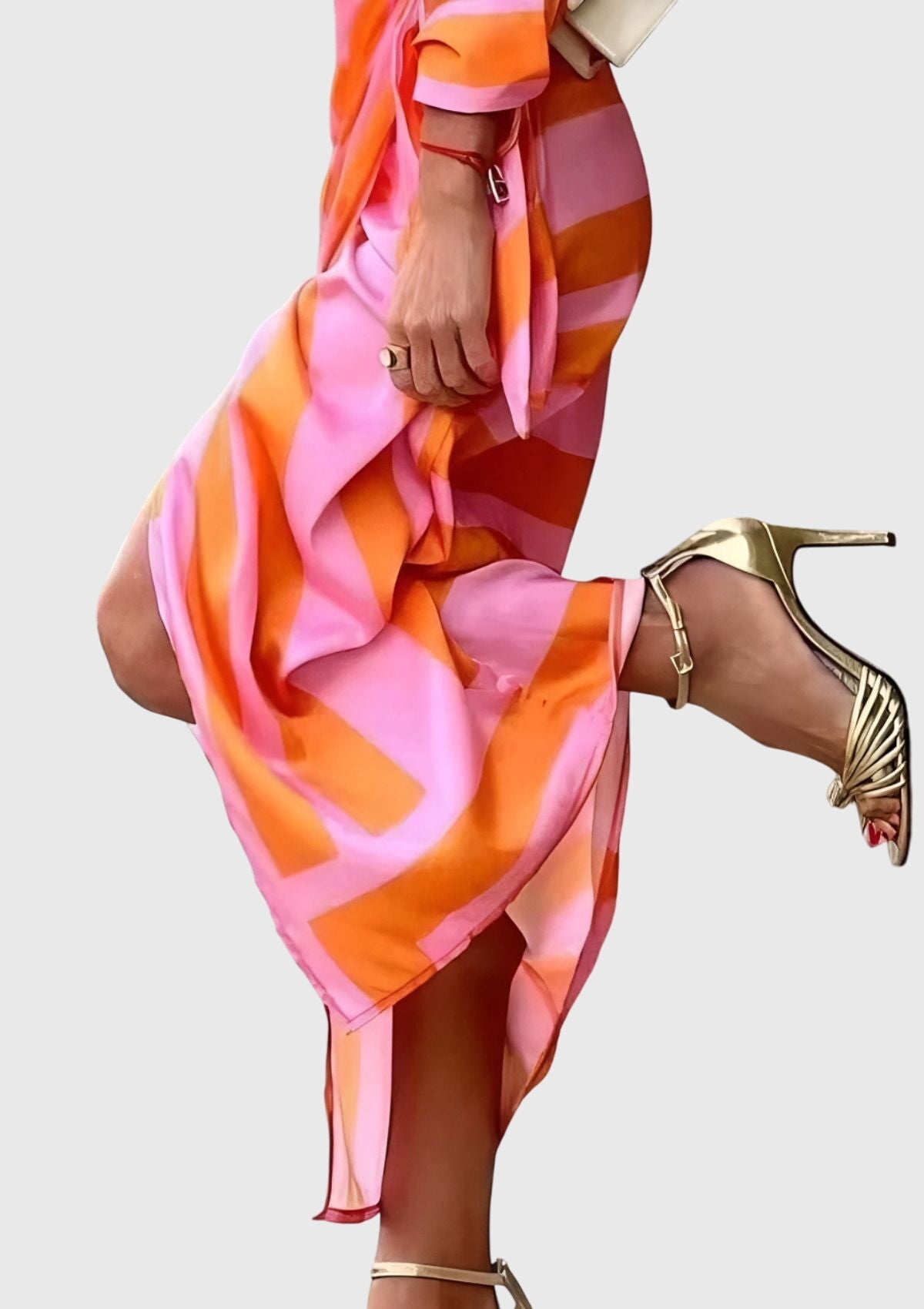 Produktbild – Everly – Elegant Wrap Dress With Print