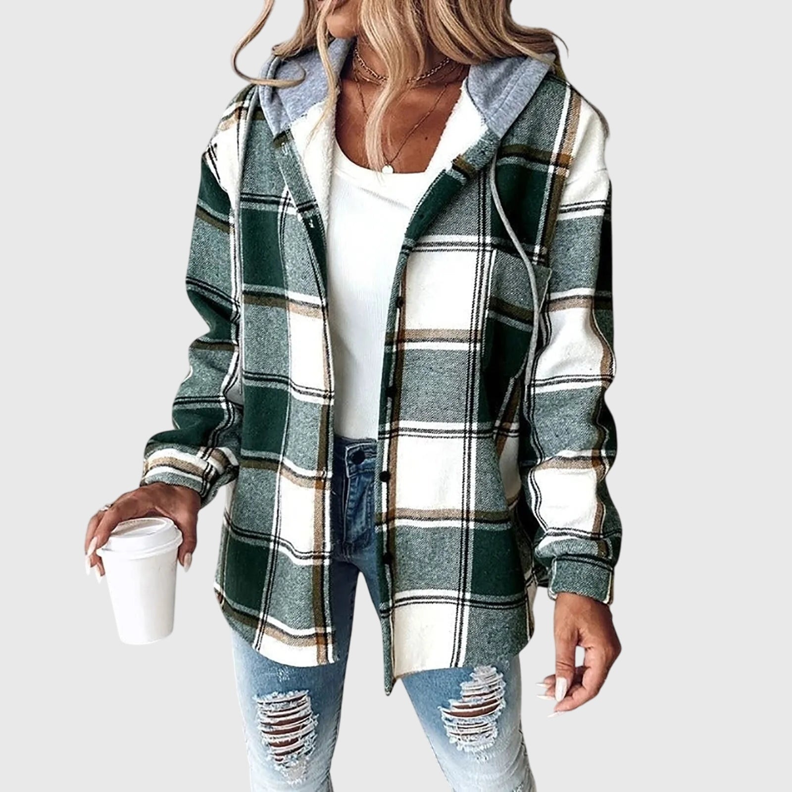 Produktbild – Martina – Dam Mesh Knapp Placket Jacka