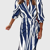 Produktbild – Everly – Elegant Wrap Dress With Print