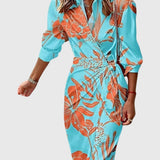 Produktbild – Everly – Elegant Wrap Dress With Print