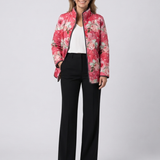 Christine | Quiltad jacka med puderrosa rosor