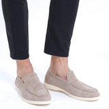 Loafers i läder och mocka