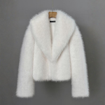 Produktbild – Celestia – Chic Faux Loose Fit Vinter Högkvalitets Kappa