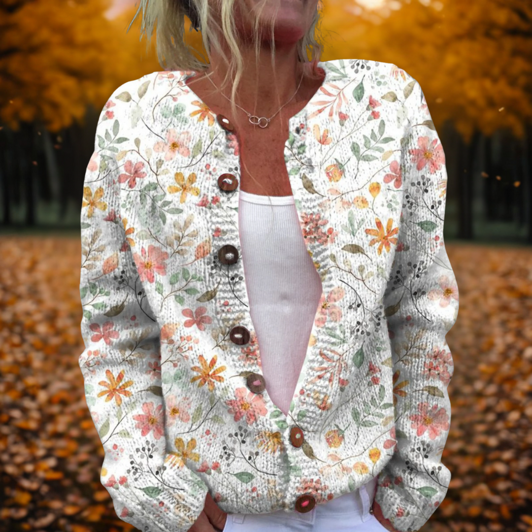 Produktbild – Grace – Kofta Med Blomstertryck