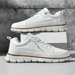 Stödjande sneakers i läder