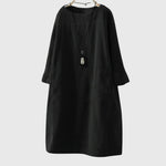 Produktbild – Grace – Avslappnad Corduroy Midi Klänning