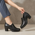 Margot | Bekväma loafers med blockklack