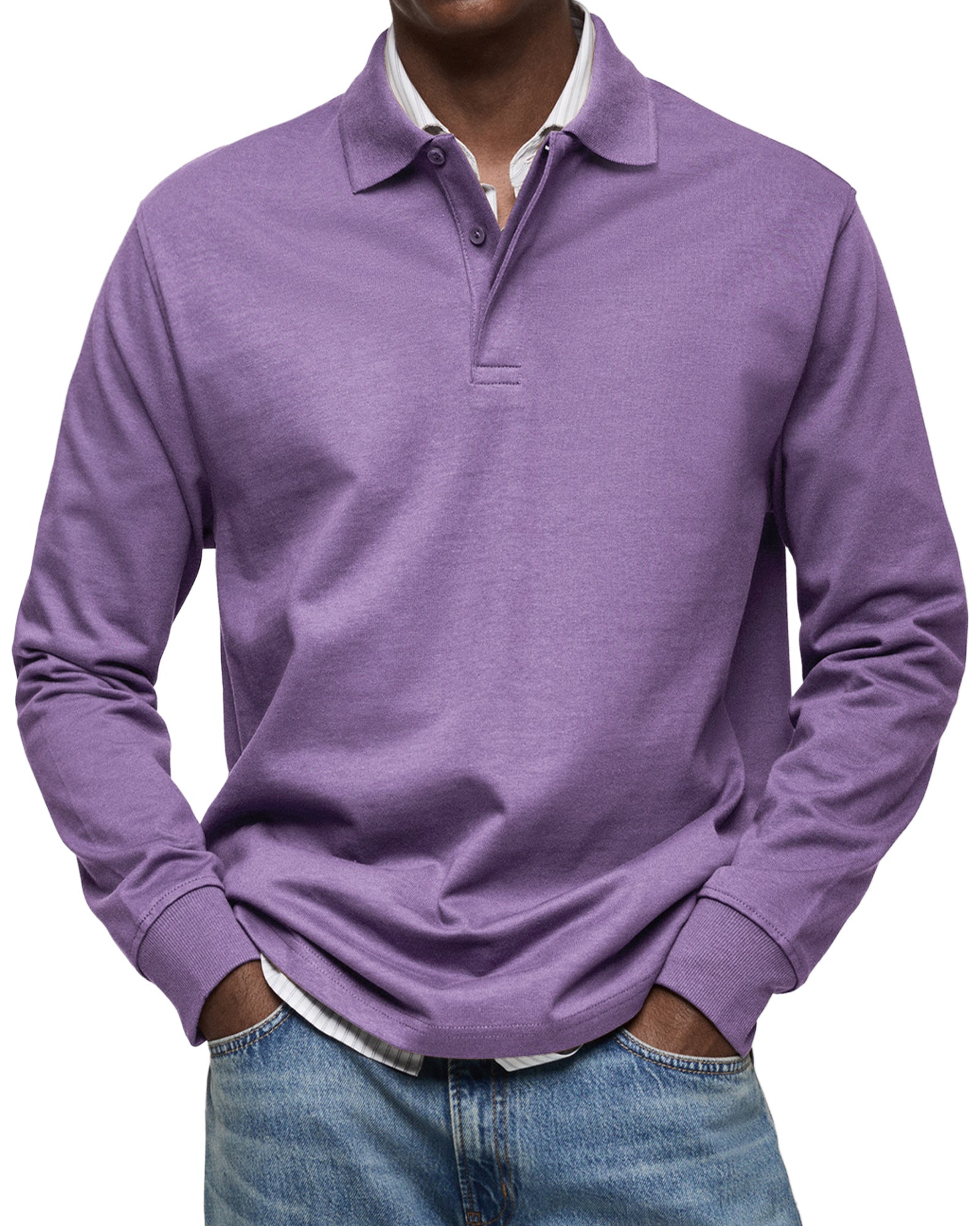 Louis | Elegant långärmad pikétröja