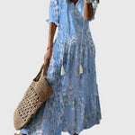 Produktbild – Amalia – Boho Vintage Sommarklänning