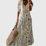Produktbild – Amalia – Boho Vintage Sommarklänning