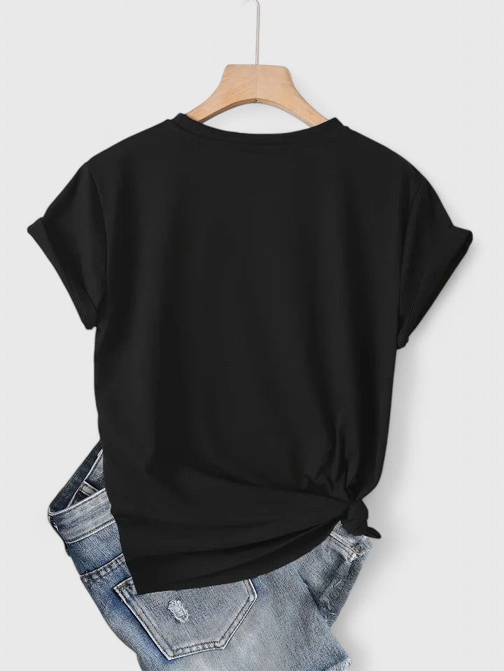 Produktbild – Ivanelle – Bekväm T-shirt med Kort Ärmar