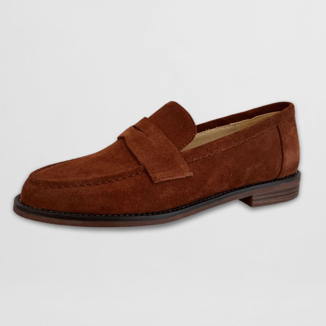 Élise | Retroloafers i mocka