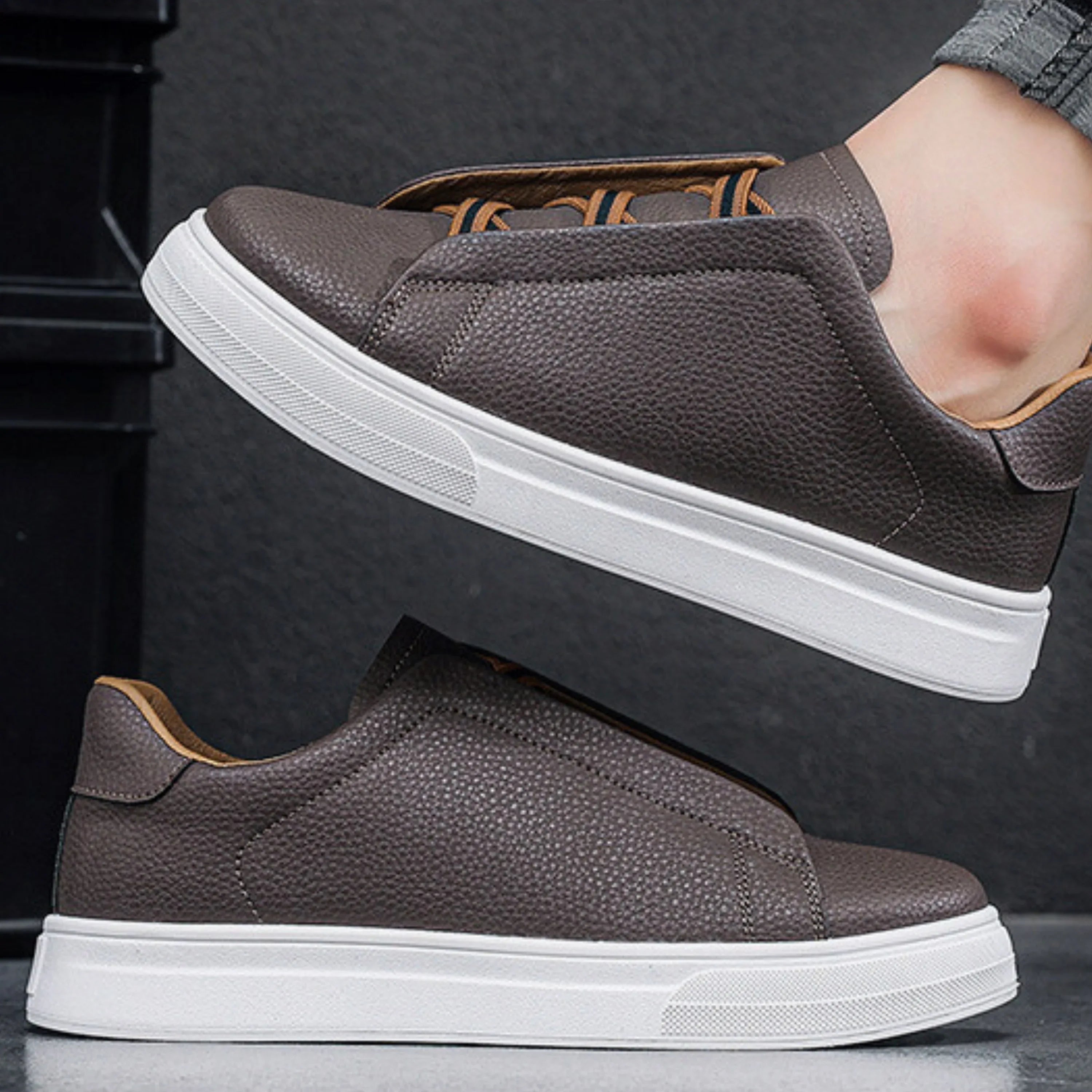 Slip-on-sneakers för herr