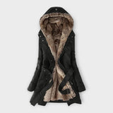 Mikash – varm kappa med foder i fuskpäls