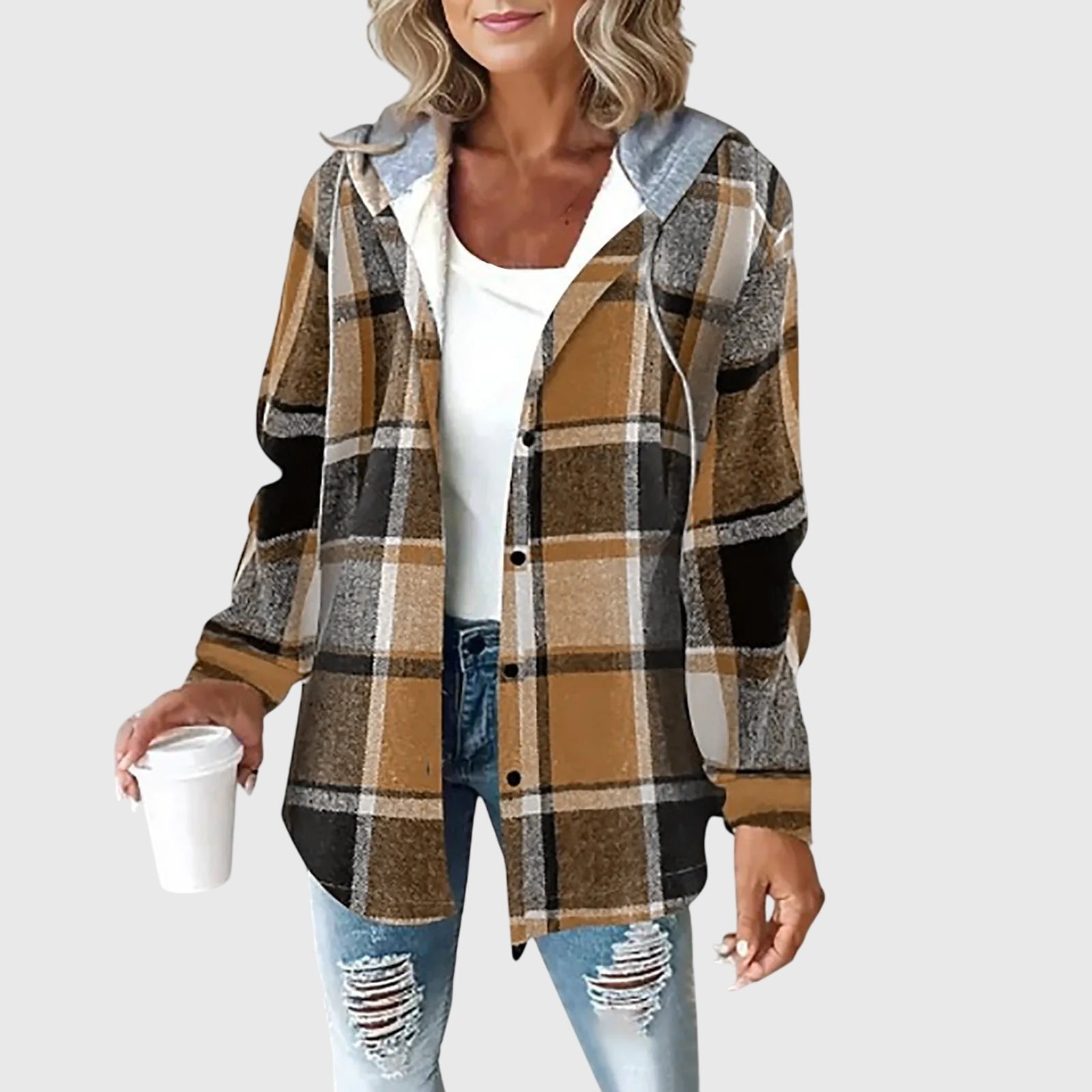 Produktbild – Martina – Dam Mesh Knapp Placket Jacka