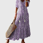 Produktbild – Amalia – Boho Vintage Sommarklänning