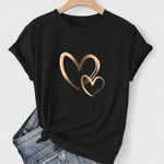 Produktbild – Ivanelle – Bekväm T-shirt med Kort Ärmar