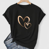 Produktbild – Ivanelle – Bekväm T-shirt med Kort Ärmar